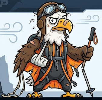 Birds of Prey Maskottchen