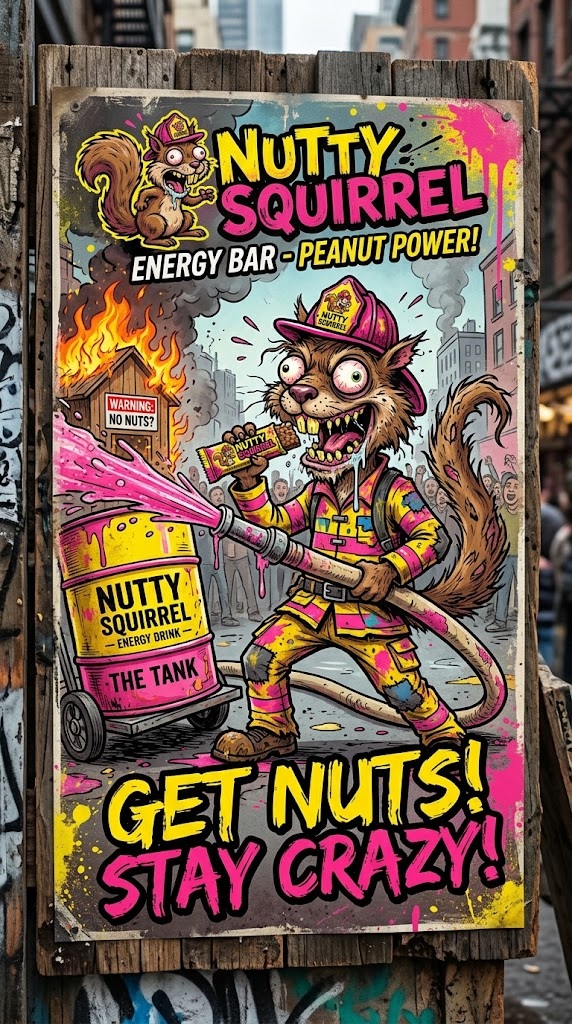 Nutty als Feuerwehrmann